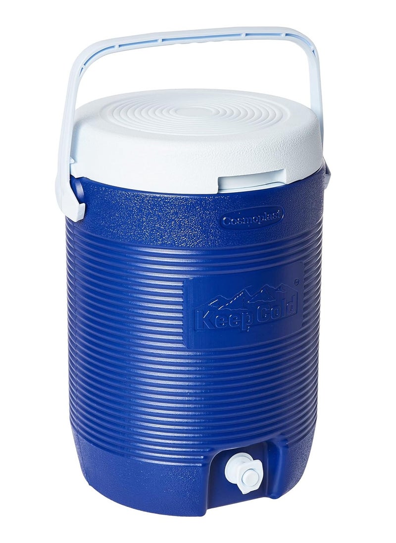 Cosmoplast - Cosmoplast Keep Cold Plastic Insulated Water Cooler Small 16.5 Liters Blue - Image 1
