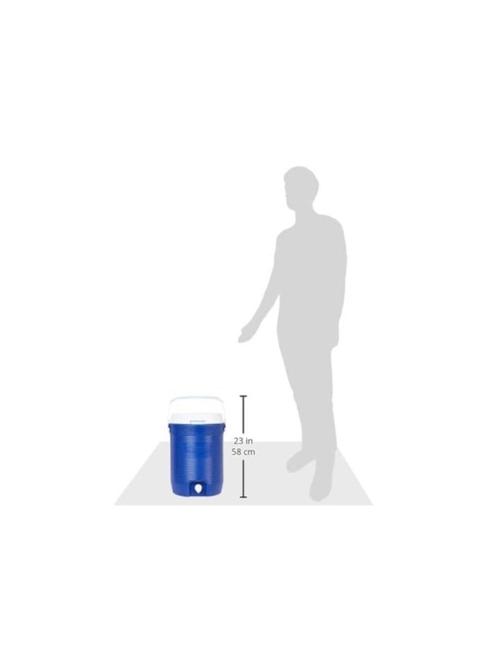 Cosmoplast - Cosmoplast Keep Cold Plastic Insulated Water Cooler Small 16.5 Liters Blue - Image 1