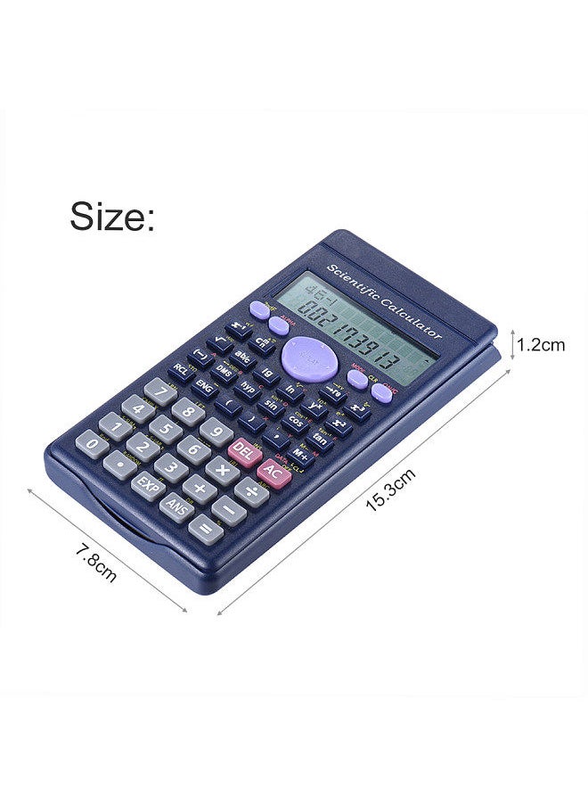 Scientific Calculator Counter 240 Functions 2 Line LCD Display Business Office Middle High School Student SAT/AP Test Calculate