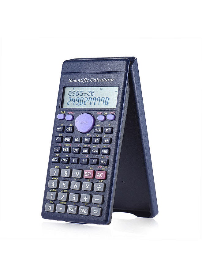 Scientific Calculator Counter 240 Functions 2 Line LCD Display Business Office Middle High School Student SAT/AP Test Calculate