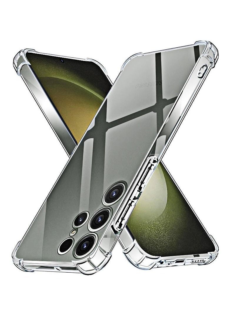 Raxoom Samsung Galaxy S23 Ultra 5G Cover Case soft TPU Transparent Back Protective Case shock Absorbent Reinforced Bumper Corners for S23 Ultra Clear 5G - Image 1