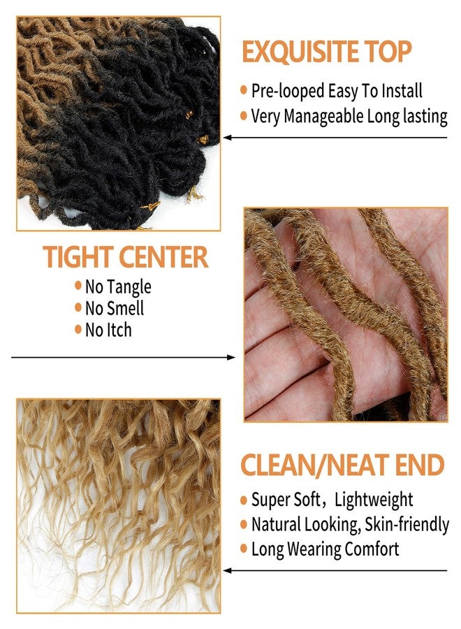 SuyiIRL Faux Locs Crochet Braid Hair Bohemian Locs 24 Inches Synthetic Dreads Ombre Braiding Hair Afro Dreadlock 1B/27 - Image 3