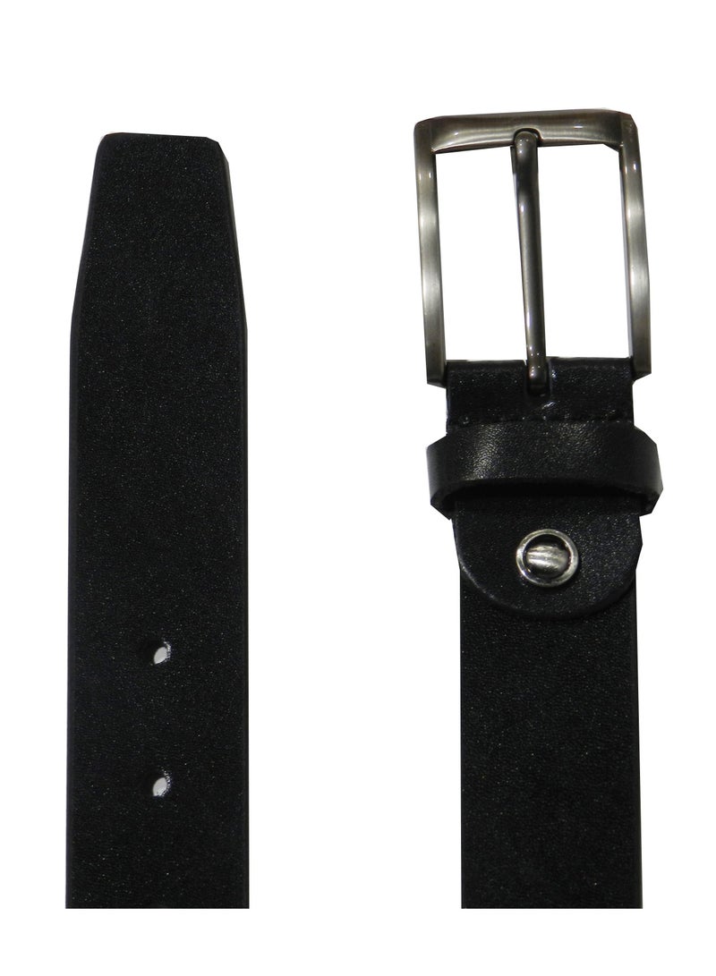 LAVERI LEATHER GENUINE LEATHER 35MM FORMAL AND CASUAL BLACK BELT FOR MENS - Image 5