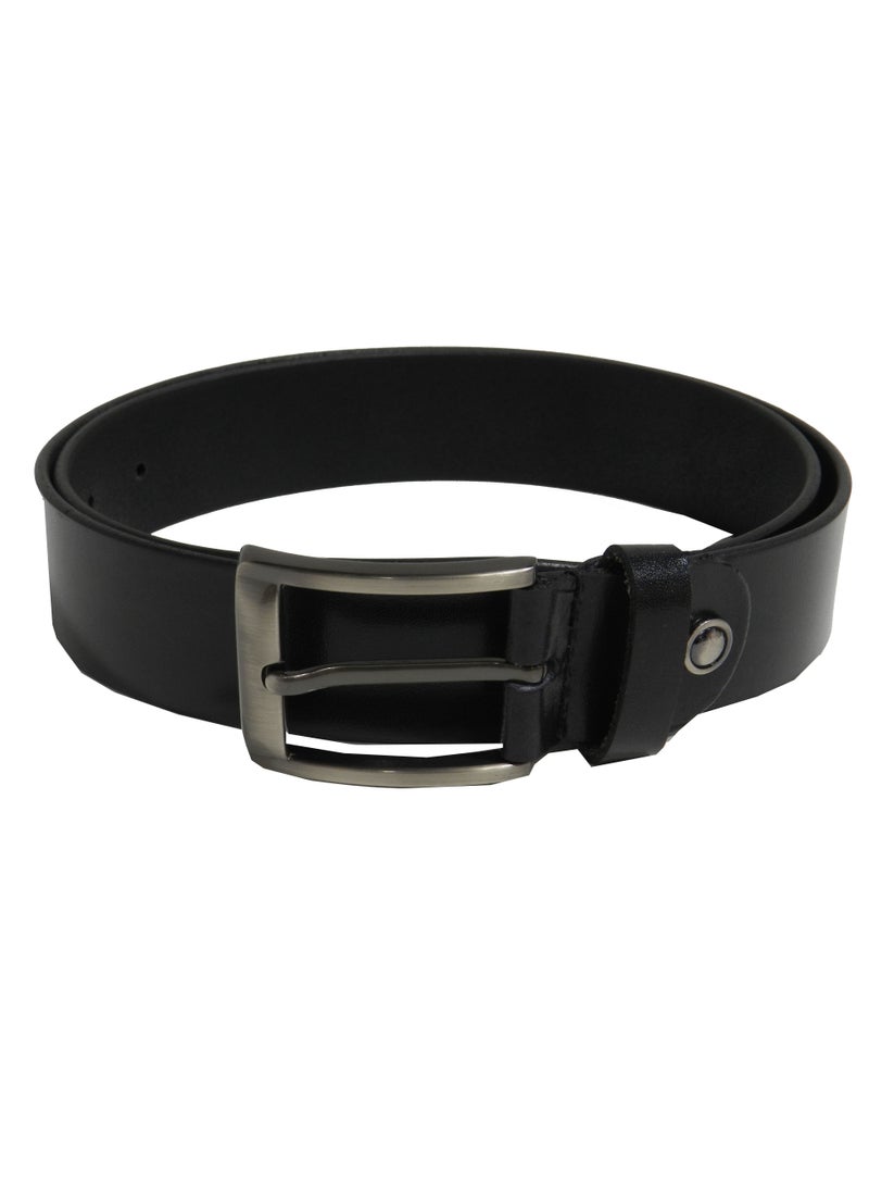LAVERI LEATHER GENUINE LEATHER 35MM FORMAL AND CASUAL BLACK BELT FOR MENS - Image 3