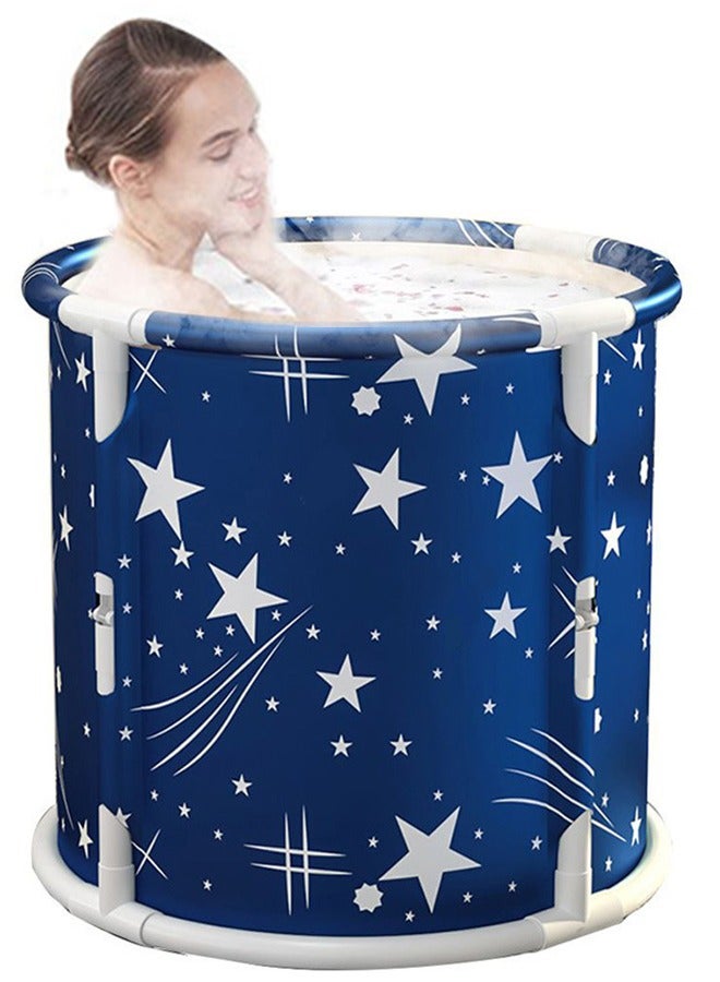 Loquat Portable Bathtub Foldable Soaking Bathing Tub for Freestanding Shower Stall Thickened Thermal Foam to Keep Temperature Spa Hot Ice bath - Image 2