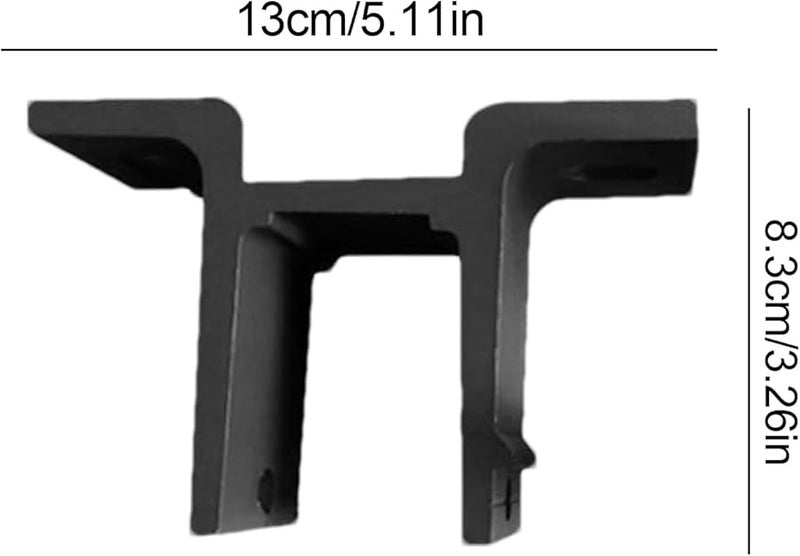 الأقواس السوداء للمظلة لتثبيت السقف القابل للسحب على الحائط وقطع الغيار البديلة - Image 3