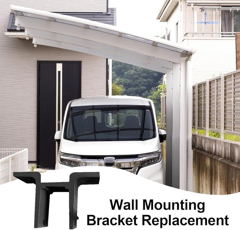 الأقواس السوداء للمظلة لتثبيت السقف القابل للسحب على الحائط وقطع الغيار البديلة - Image 5