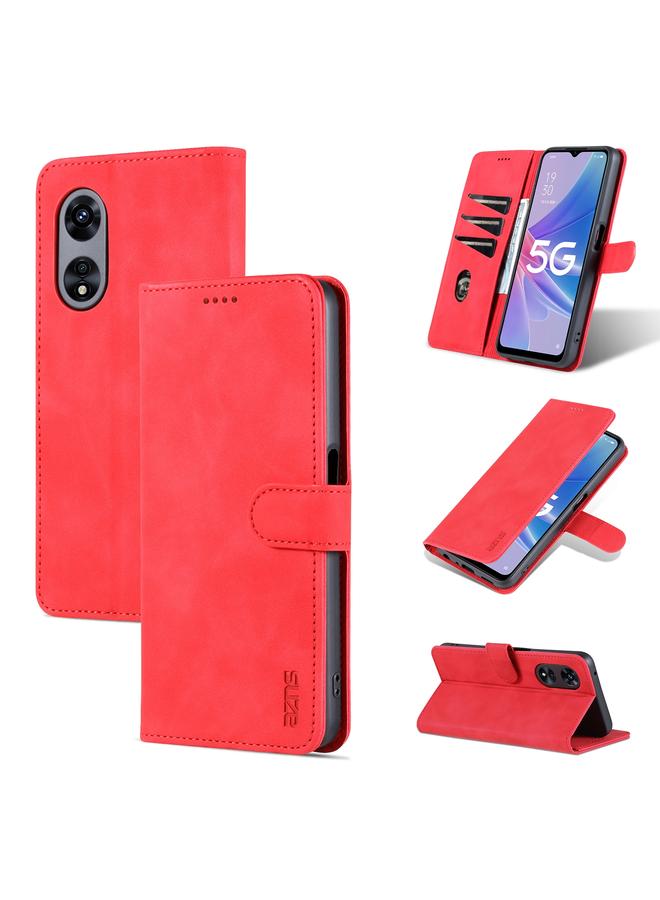 Case For OPPO A58 5G / A58X / A78 Skin Feel Calf Texture Flip Leather Phone Case