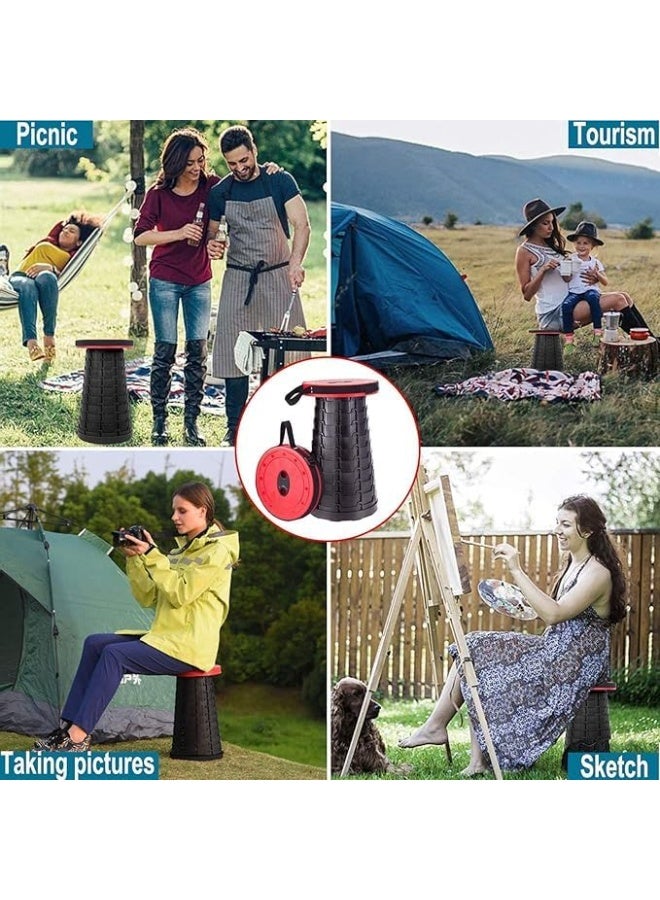 QSHOP Chair Travel Chair Portable Plastic Folding Chair for Camping Fishing Hiking  Outdoor Indoor (Blue) - Image 3