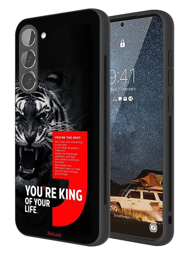 Tolwak Samsung Galaxy S23 5G Protective Case Cover You Are King Of Your Life - Image 1