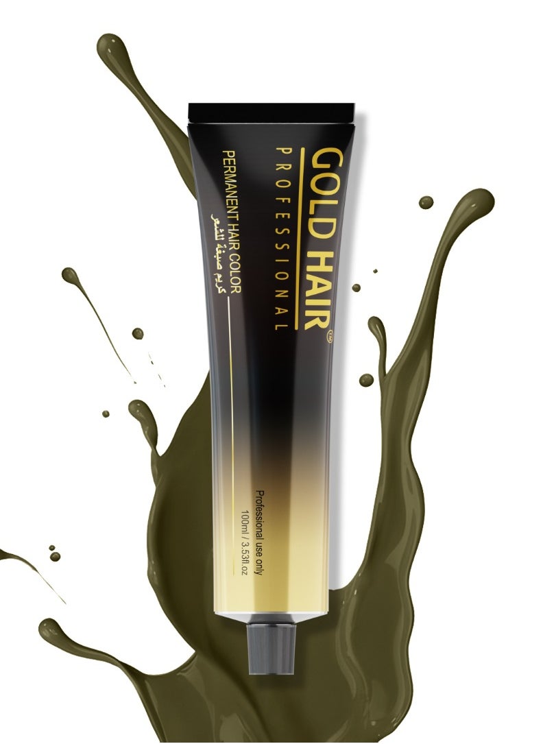 GOLD HAIR Gold Hair Permanent Hair Color | 9.13 VERY LIGHT ASH GOLDEN BLOND 100ml 