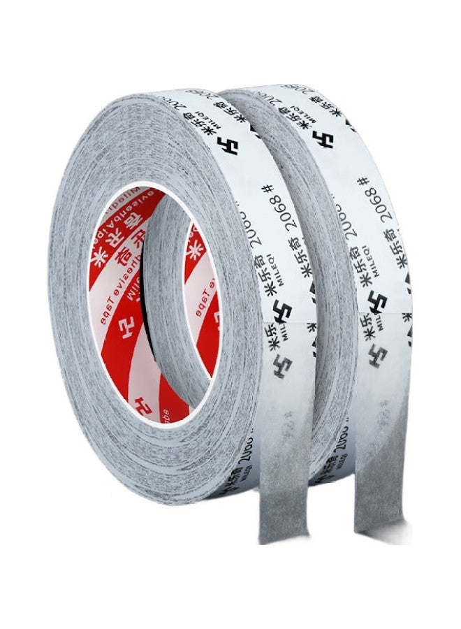 Miloch Milaiqi 2068 Semi-Transparent Strong Double-Sided Tape For Stationery, Crafts, Home Use, High Adhesion, Strong Adhesion, Sticks Firmly, Not Easy To Fall Off, 100Mm Wide * 50 Meters Long [1 Roll] - Image 1