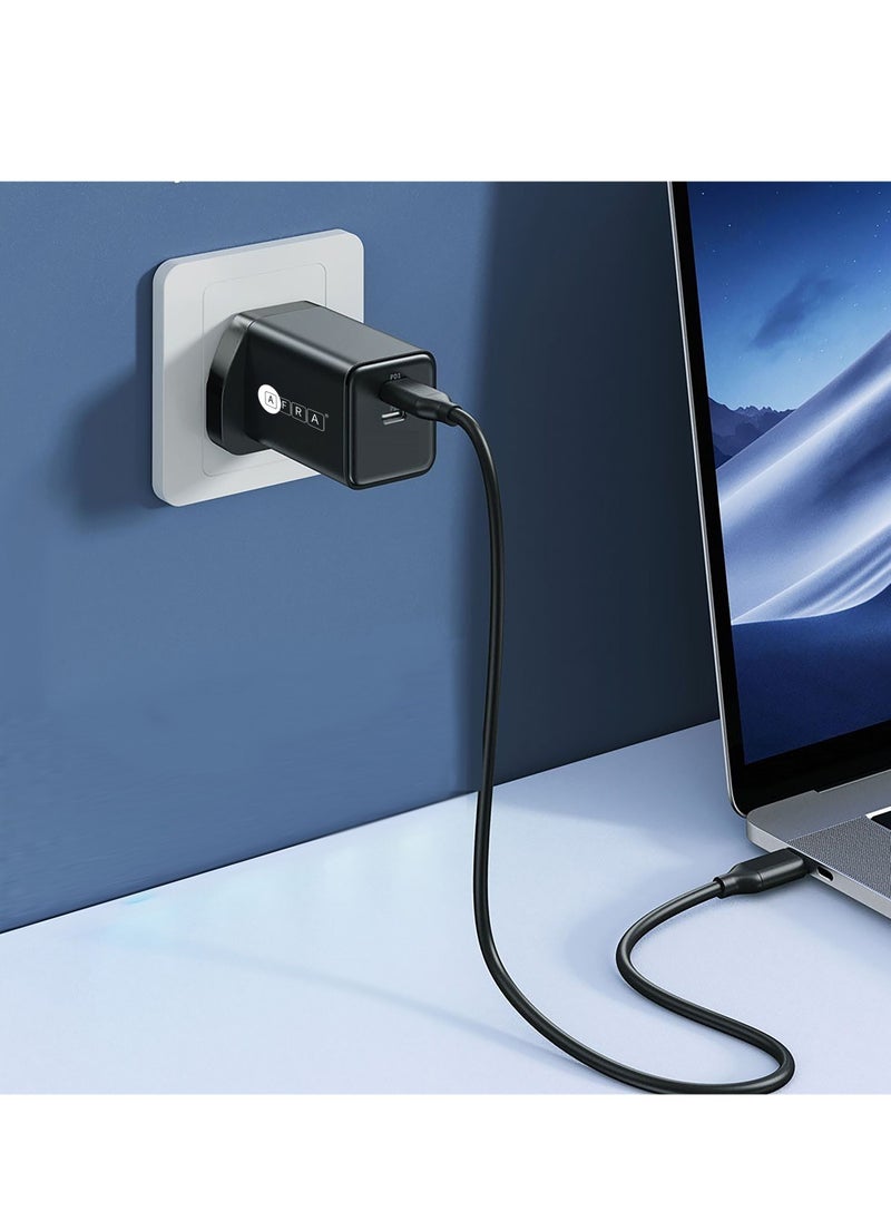AFRA - AFRA USB Wall Charger, 18 W, 2.4A Charging Speed, Dual Ports, USB A, Fast Charging, Light, Overheat and Short Circuit Protection, Compact Design - Image 1