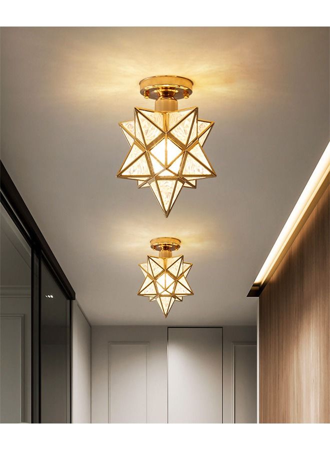 fashionhome مصباح سقف حديدي إبداعي حديث لغرفة المعيشة وغرفة النوم والشرفة وتركيبات إضاءة السقف  - Image 4
