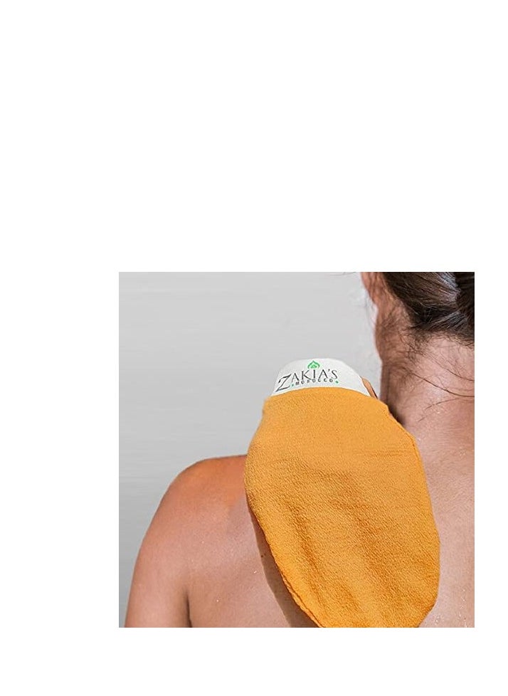 Zakia's Morocco The Original Kessa Exfoliating Glove - Value Pack - Beige  - Image 2