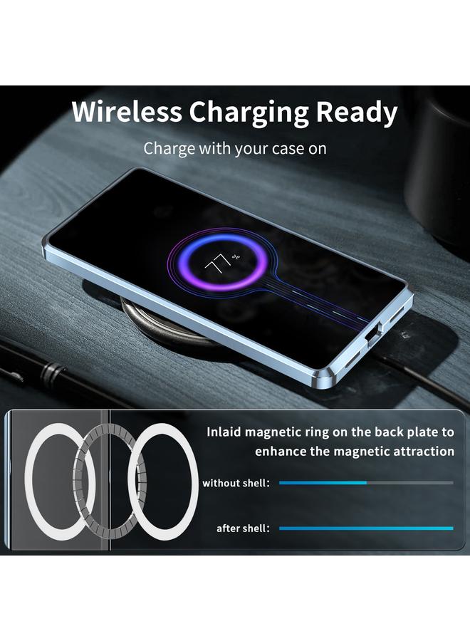 اس-توب جراب هاتف Samsung Galaxy S24 5G MagSafe المغناطيسي المعدني المصقول - Image 4