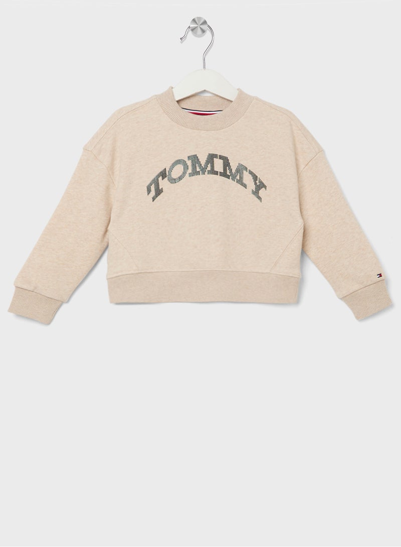 TOMMY HILFIGER TOMMY DOT FOIL CN SWEATSHIRT  - Image 1