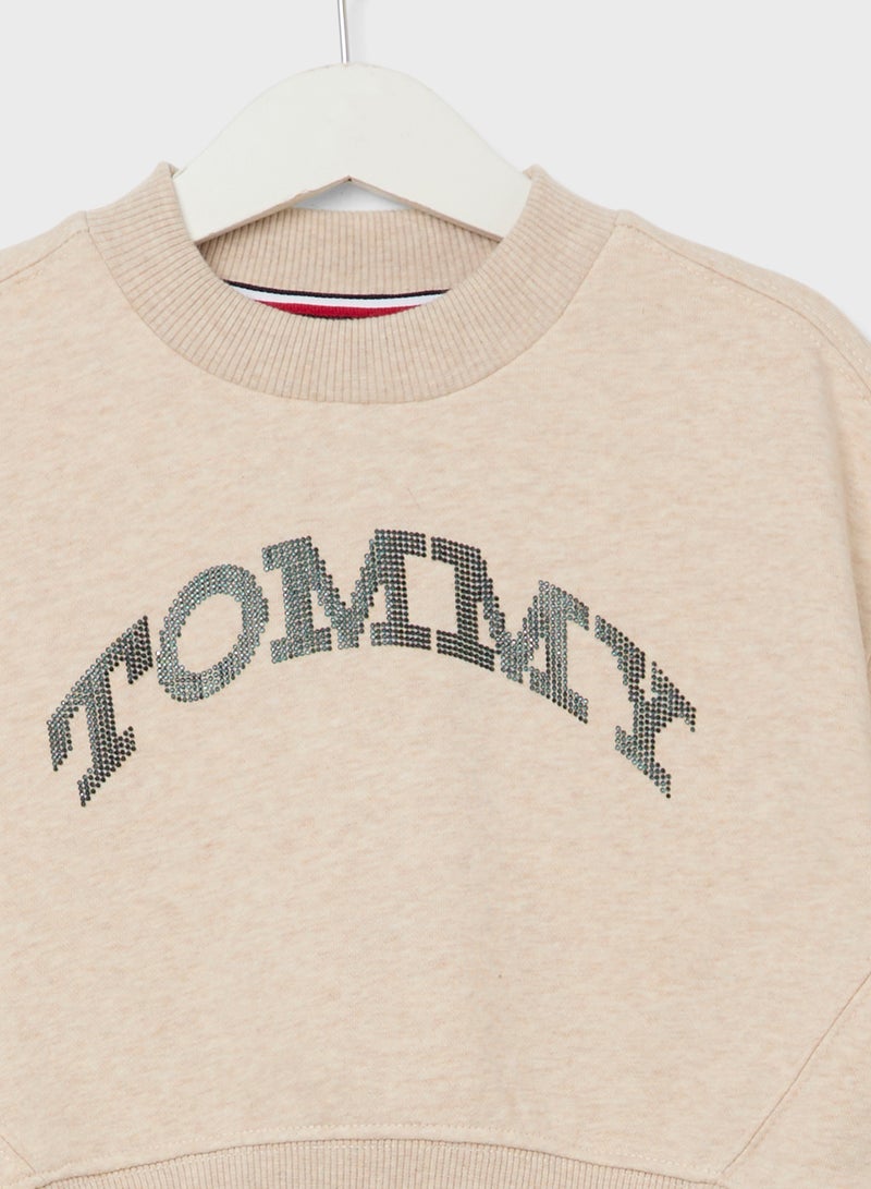 TOMMY HILFIGER TOMMY DOT FOIL CN SWEATSHIRT  - Image 3