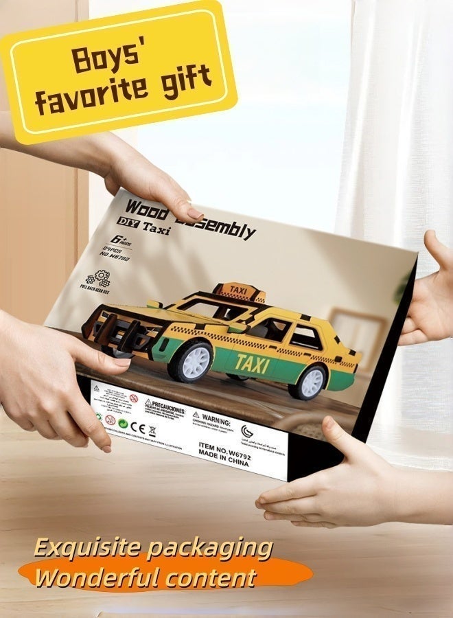 سعودي سيليكت لعبة شاحنة سقي خشبية ثلاثية الأبعاد جذابة - مجموعة تجميع نموذجية ممتعة لتعلم العلوم والتكنولوجيا والهندسة والرياضيات - Image 5