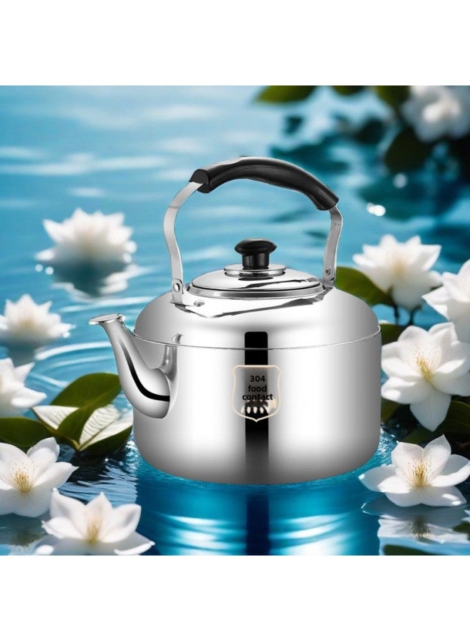 304 Food Grade Kettle Stainless Steel Sound Large Capacity Boiling Kettle To Make Kettle Induction Cooker Gas Jeske-Colour:Extra Thick-304 Material/yu Sheng 4kg Water-3 Years Warranty/with Gifts-Capacity:By Default - Image 1