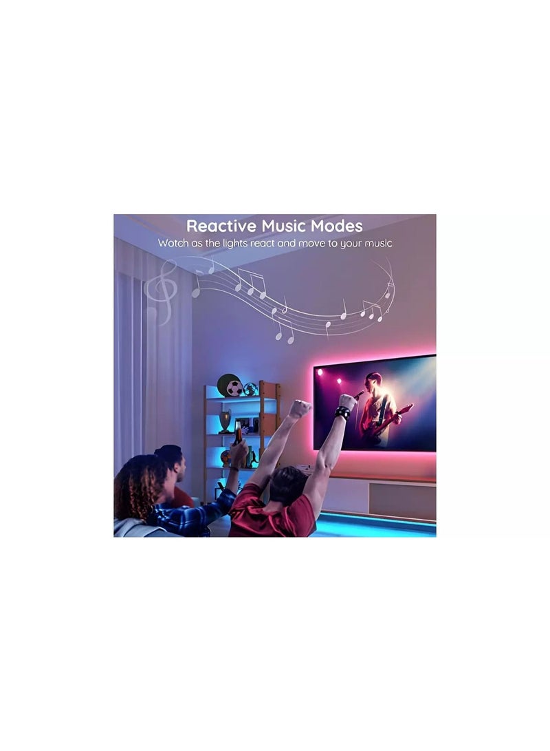 Govee شريط إضاءة LED ذكي داخلي RGB من Govee - 5م - Image 5