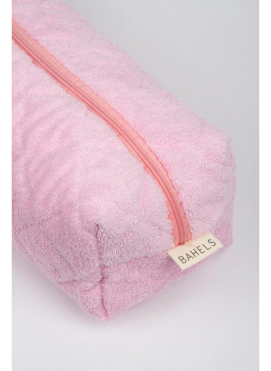 Bahels Pink Towel Super Size Makeup Bag