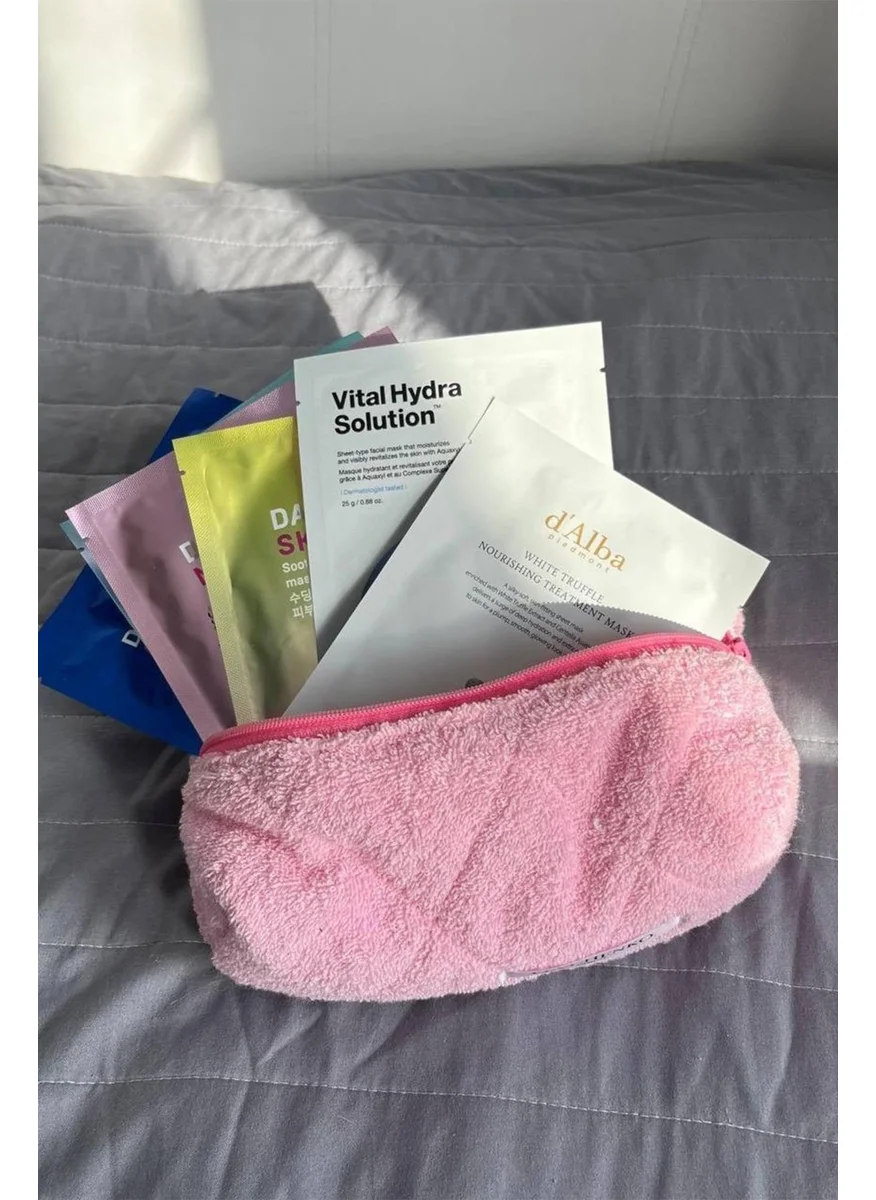 Bahels Pink Towel Super Size Makeup Bag