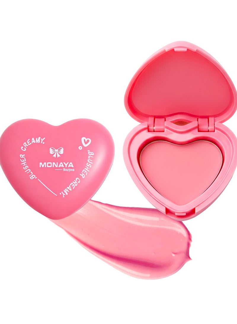 Monaya S003 Silky Cream Liquid Blush,Leaving a Matte Dewy Makeup Look,Easy to Apply and Create a Natural Flush,Long Lasting and Lightweight Cheek Blush Face Makeup - Image 2