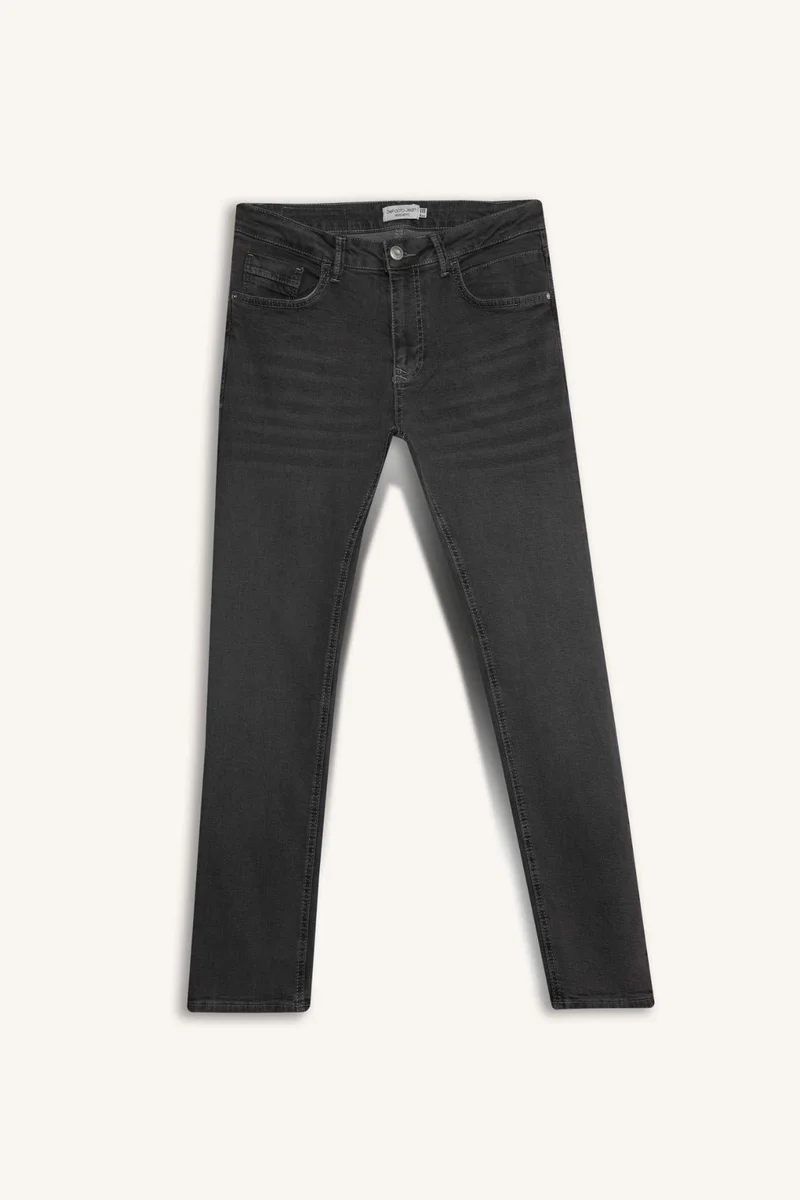 Defacto  Sergio Regular Fit Straight Leg Trousers for Men | Best Price UAE