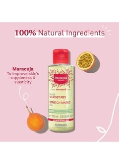 Mustela Maternity Stretch Marks Oil Natural Pregnancy Skincare Belly Massage Oil With Vitamin E Avocado Maracuja & Sunflower Oil Ewg Verified & Fragrance Free 355 Fl Oz  - Image 3
