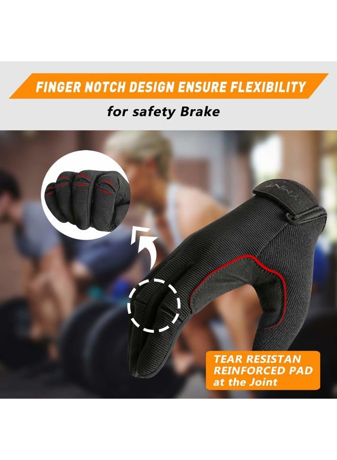 RYMNT Full Fingers Workout Gloves for Women Men-Gym Gloves for Women Weight Lifting, Exercise Crossfit Gloves-Touch Screen-Extra Grip Foam-Padded,Anti-Slip for Fitness,Training,Cycling. - Image 3