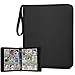 GERMUN 9 Pocket Card Binder Premium Zip Trading Card Binder 720 Double Sided Pocket PU Card Collection Binder Collector Card Album Card Folder for MTG TCG Sports Cards Game Cards Black - Image 3