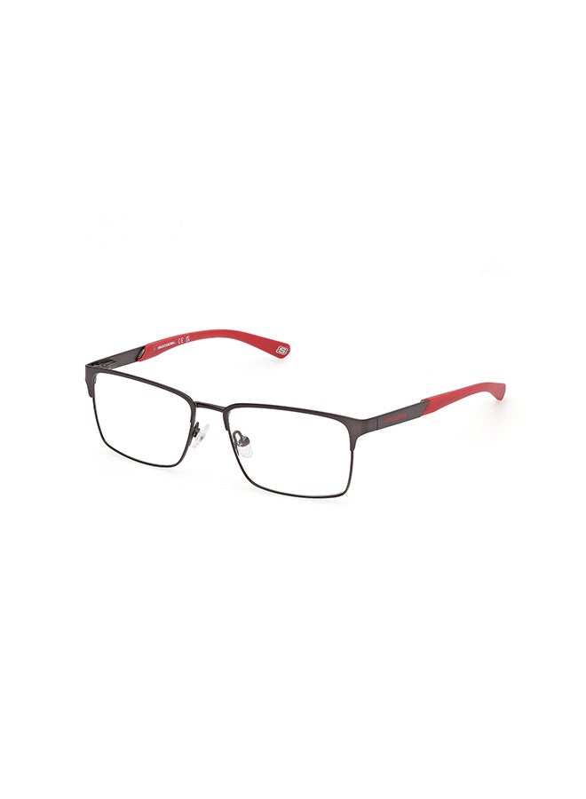 SKECHERS Men's Rectangular Eyeglass Frames Matte Gunmetal SKECHERS SE5006500953 53 mm - Image 1