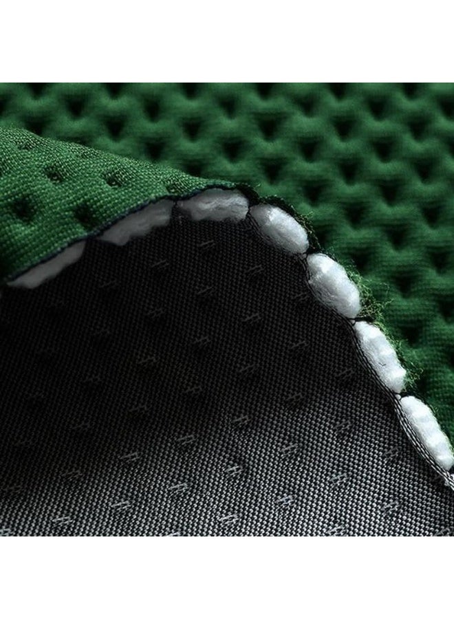 Comfynest Comfynest Black Wood Green Knitted Fabric Standard Sofa  - Image 4