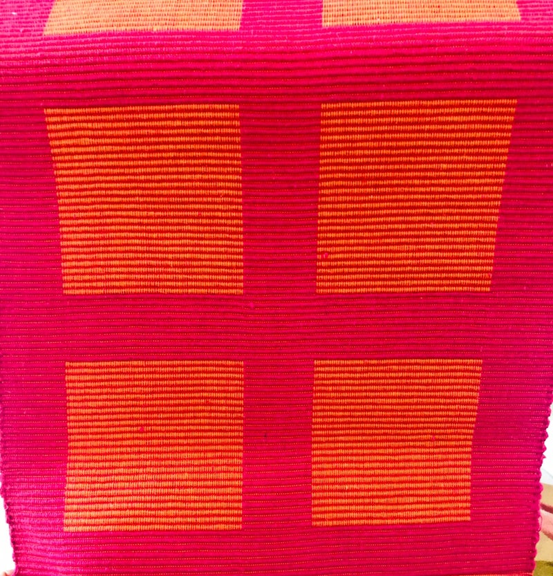 Rangbhar Handloom Ribbed Cotton Table Runner for Living/Dining Room/Home Decor, Anti Skid, Reversible, Machine Washable, 12 X 60 inches, Striped, Pink Orange Box - Image 5
