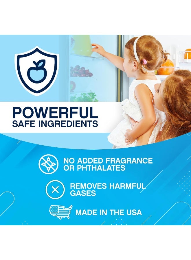 NonScents Refrigerator Deodorizer - Odor Eliminator For Fridge And Freezer - Fragrance Free Air Purifier - Unscented And Long-Lasting, Freshen Your Refrigerator And Cooler (2-Pack)  - Image 2