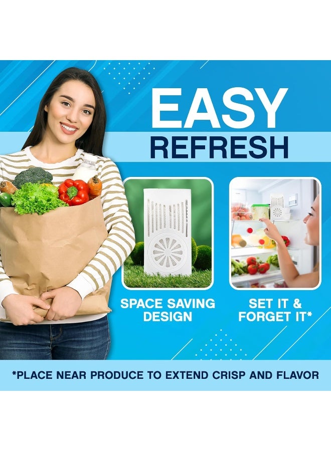 NonScents Refrigerator Deodorizer - Odor Eliminator For Fridge And Freezer - Fragrance Free Air Purifier - Unscented And Long-Lasting, Freshen Your Refrigerator And Cooler (2-Pack)  - Image 4