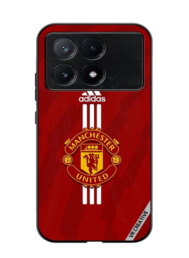 VR CREATIVE Protective Case Cover For Xiaomi Poco X6 Pro Man United Design Multicolour - Image 1