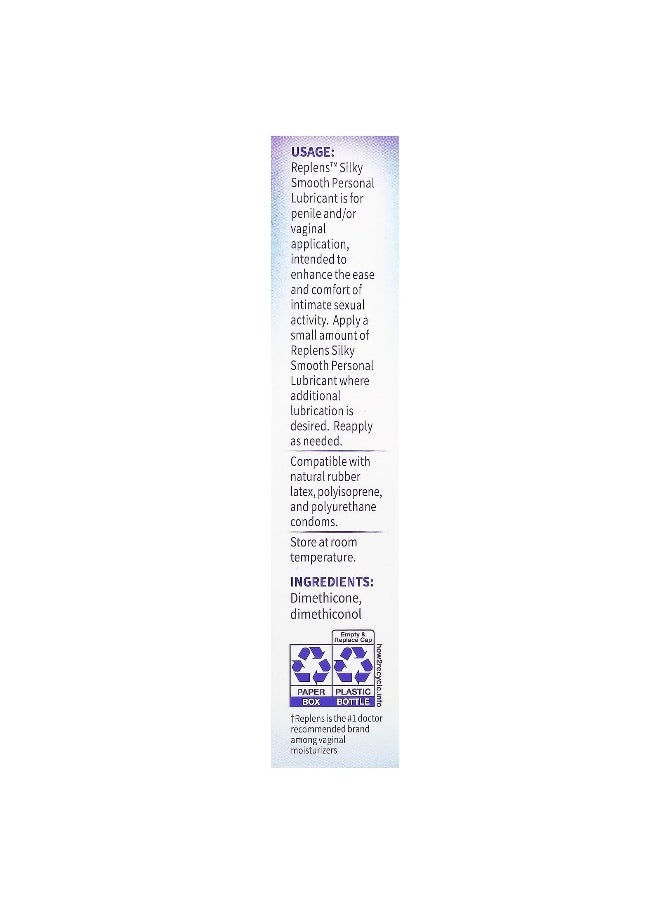 Replens - Replens, Silky Smooth Personal Lubricant, 2.7 fl oz (80 ml) - Image 1