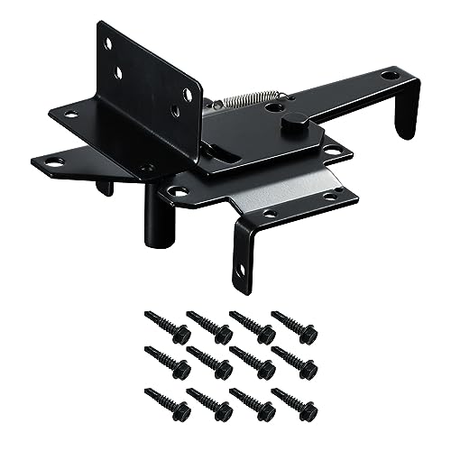 skysen Carbon Steel Vinyl Wood Fence Post Mount Gate Latch(2066-cs-p) - Image 3