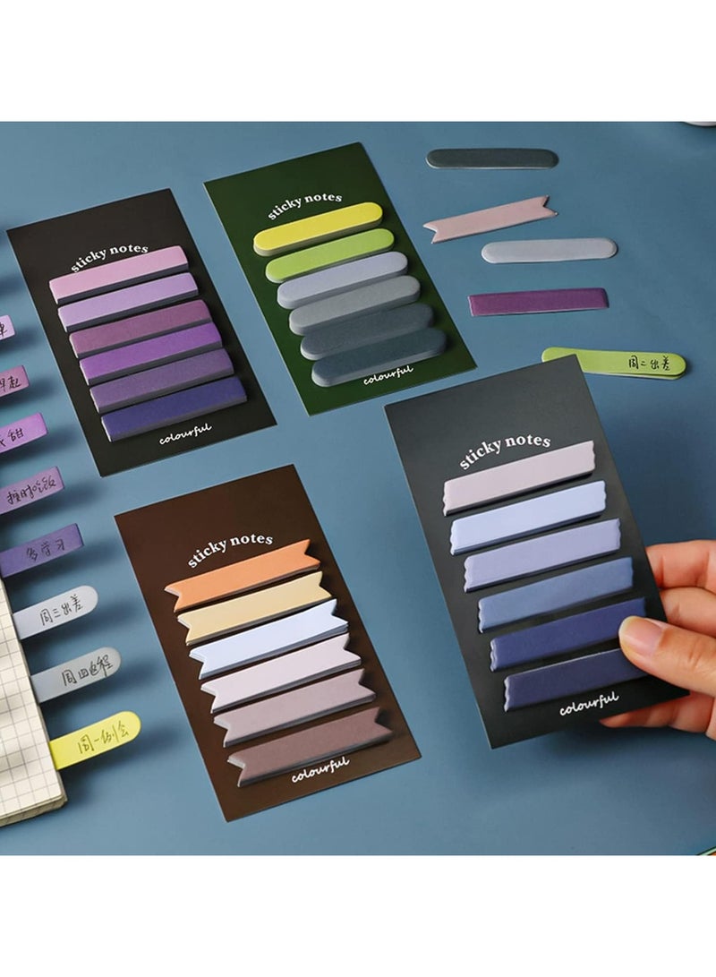 CMGTYYD 480 Pieces of Gradient Color Sticky Index Tabs Writable Sticky Tab Flags for Morandi Strip Index Tabs and Page or Book Markers Sticky Writeable Pages, Reading Notes, File Classification, and so forth  - Image 1