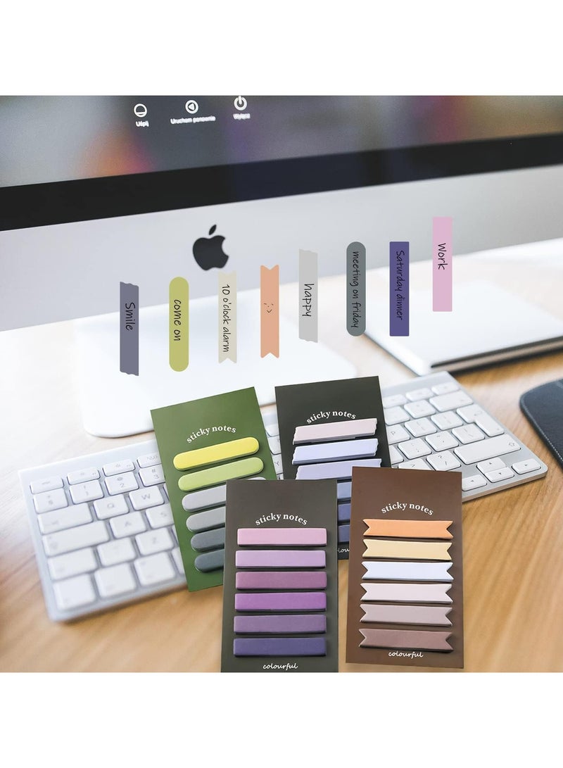 CMGTYYD 480 Pieces of Gradient Color Sticky Index Tabs Writable Sticky Tab Flags for Morandi Strip Index Tabs and Page or Book Markers Sticky Writeable Pages, Reading Notes, File Classification, and so forth  - Image 5