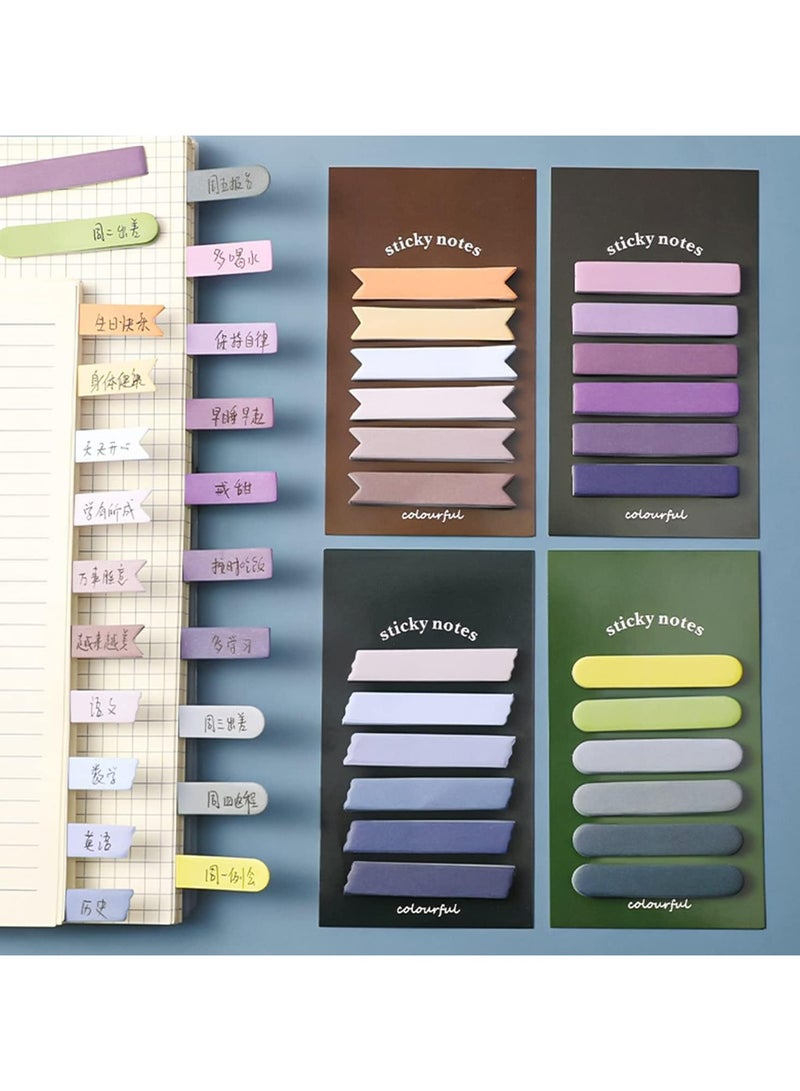 CMGTYYD 480 Pieces of Gradient Color Sticky Index Tabs Writable Sticky Tab Flags for Morandi Strip Index Tabs and Page or Book Markers Sticky Writeable Pages, Reading Notes, File Classification, and so forth  - Image 3