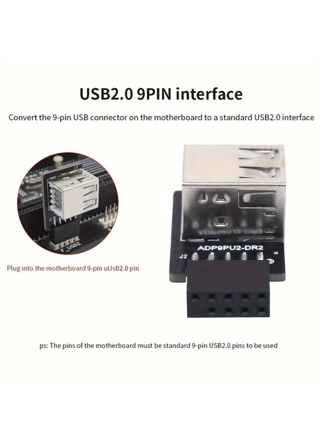 TISHRIC L Model Dual USB 2 0 Front Panel Expansion Bracket 9 Pin Motherboard Header Hub - Image 5