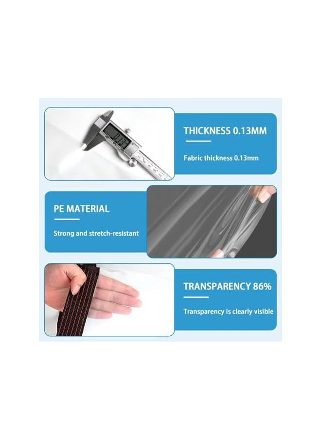 The Bros Clear Tarps with Grommets 6x8ft, Heavy Duty Waterproof Tarp Cover, Transparent PVC Vinyl Tarpaulin for Outdoor, Plant, Garden, Chicken Coop, Patio  - Image 4