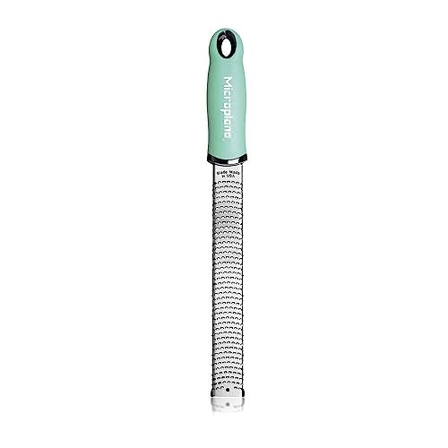 Microplane Premium Classic Series Rasp Zester Grater (Retro Green) - Sharp Stainless Steel Blade, Ergonomic Handle, Perfect for Grating Citrus, Cheese, and More - Image 5