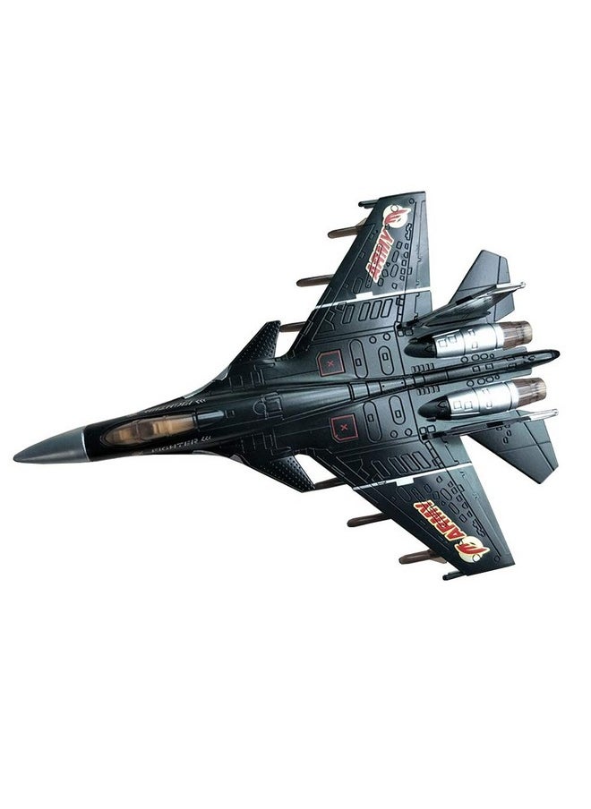 HSOMiD Army Air Force Fighter Jet Toy Military Airplane Fun Lights And Sounds Bump And Go Action Pretend Play Kids Aircraft Bomber Plane  - Image 1