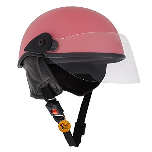 Western Era Unisex Half Helmet for Men & Women | Clear Visor | Comfort & Safety | Enhanced Design (Large) - Image 3