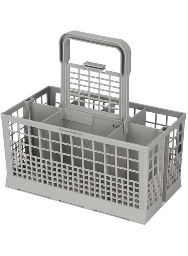 سلة أدوات غسالة الصحون الكبيرة العالمية منظم 7 فتحات مقسم قابل للتعديل مقاوم للصدأ - Image 1