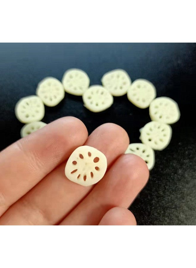 Simulation Lotus Root Slice Simulation Mini Small Lotus Root Slice Lotus Root Strip Slice Mini Small Lotus Root Slice All Kinds Of Food And Play Accessories-Dimensions:Simulation Mini Lotus Root Slices  - Image 1